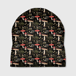 Шапка Goblincore - мухоморы