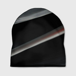 Шапка Black grey abstract, цвет: 3D-принт