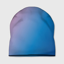 Шапка Розово-синий диагональный градиент, цвет: 3D-принт
