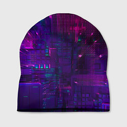 Шапка Неоновые огни квадратов, цвет: 3D-принт