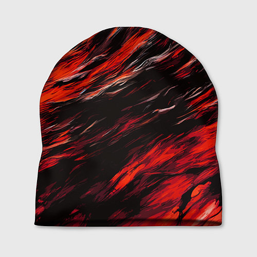 Шапка Чёрная и красная буря / 3D-принт – фото 1