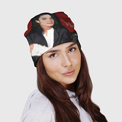 Шапка Michael Jackson с пантерой и автографом, цвет: 3D-принт — фото 2