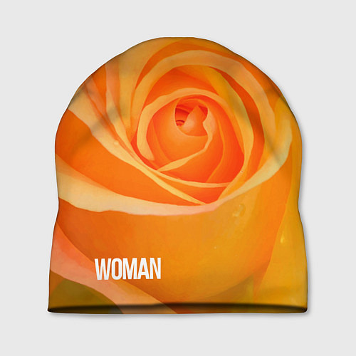 Шапка Оранжевая роза - woman / 3D-принт – фото 1