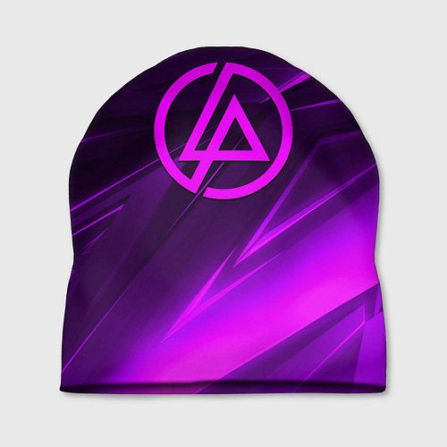 Шапка Linkin park neon stripes logo / 3D-принт – фото 1