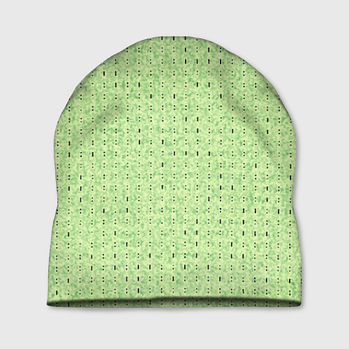 Шапка Салатовый паттерн в мелкую полосочку / 3D-принт – фото 1