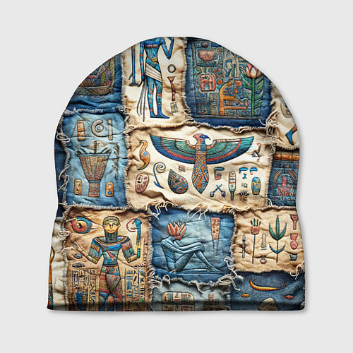 Шапка Пэчворк из Египетских мотивов / 3D-принт – фото 1