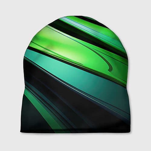 Шапка Абстрактные геометрические плавные линии минимализ / 3D-принт – фото 1