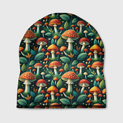 Шапка Дикие грибы лесные мухоморы
