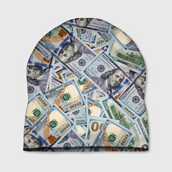 Шапка Банкноты сто долларов, цвет: 3D-принт