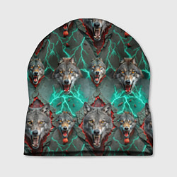 Шапка Эпичный паттерн из волков