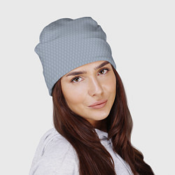 Шапка Серо-синий паттерн, цвет: 3D-принт — фото 2