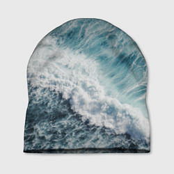Шапка Морская бирюзовая волна