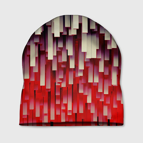 Шапка Блоки-сталактиты с красной подсветкой / 3D-принт – фото 1