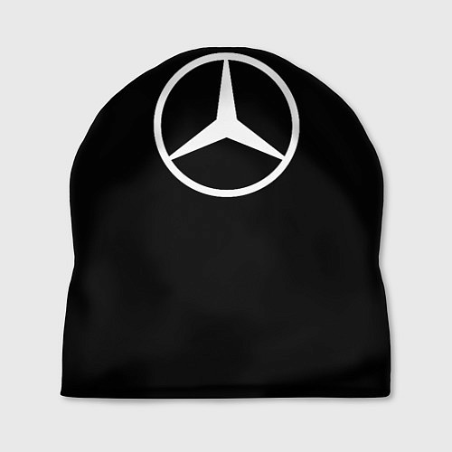 Шапка Mercedes benz logo white / 3D-принт – фото 1