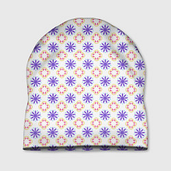 Шапка Красивый узор цветочки, цвет: 3D-принт