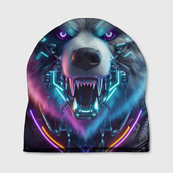 Шапка Cyber bear - neon glow