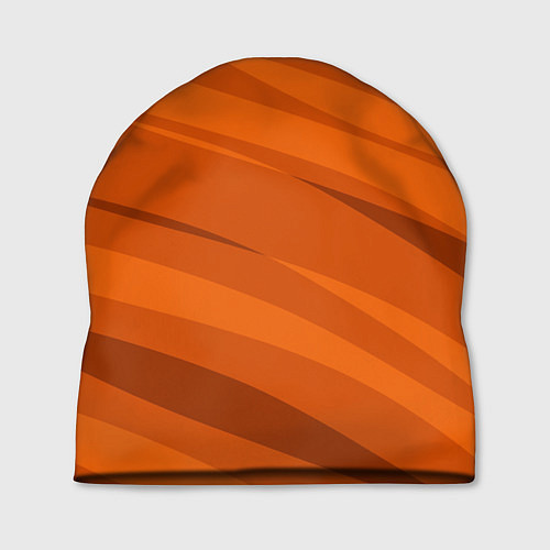 Шапка Тёмный оранжевый полосами / 3D-принт – фото 1