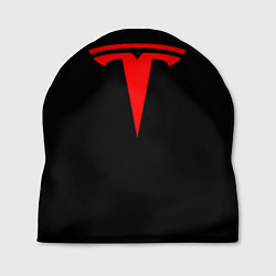 Шапка Tesla red logo, цвет: 3D-принт