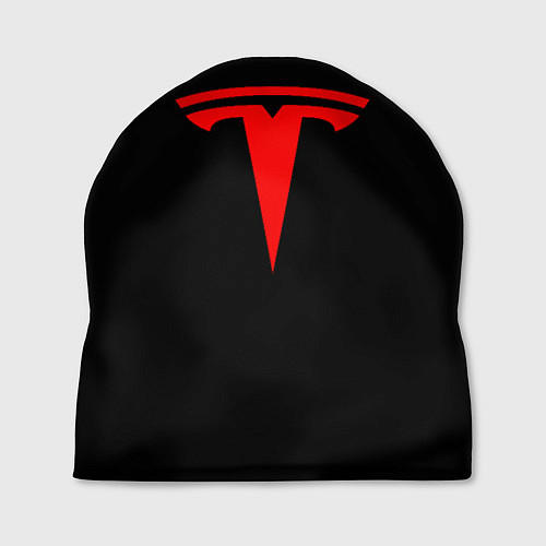 Шапка Tesla red logo / 3D-принт – фото 1