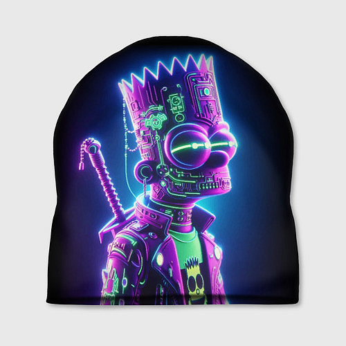 Шапка Bart Simpson cyber ninja - neon glow / 3D-принт – фото 1