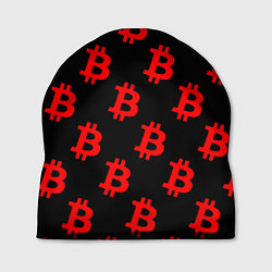 Шапка Bitcoin red logo money, цвет: 3D-принт