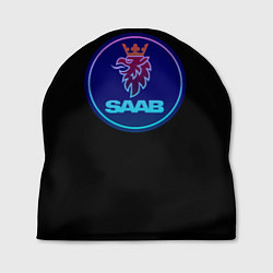 Шапка Saab logo neon, цвет: 3D-принт