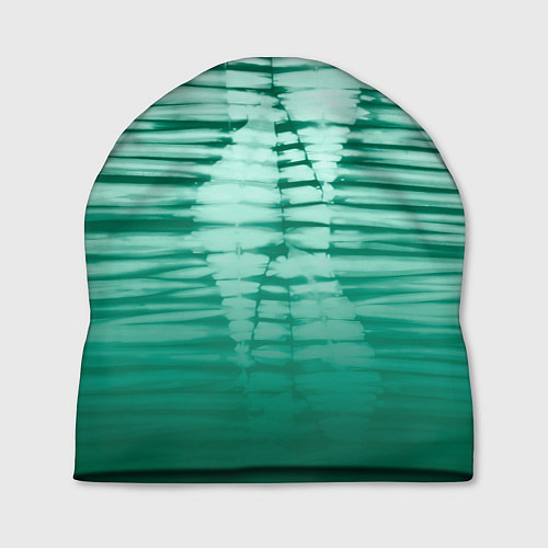 Шапка Tie-dye green stripes / 3D-принт – фото 1