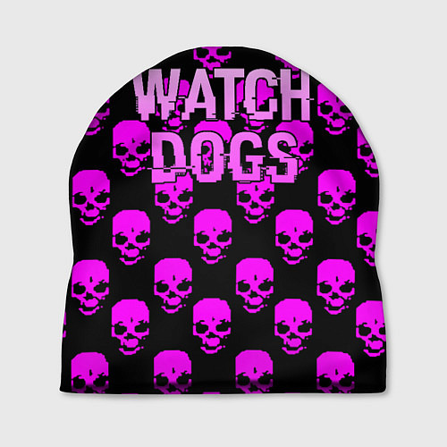 Шапка Watch dogs neon skull / 3D-принт – фото 1