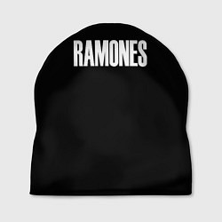 Шапка Ramones white logo