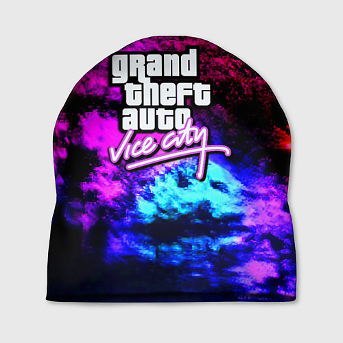 Шапка GTA vice city краски неоновые / 3D-принт – фото 1
