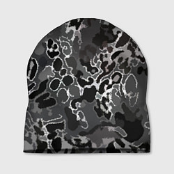 Шапка Чёрно-серый абстракция