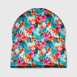Шапка Летний гавайский паттерн, цвет: 3D-принт