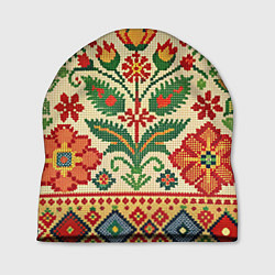 Шапка Славянский узор и орнамент