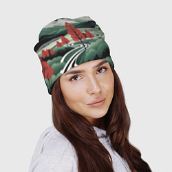 Шапка Дорога на природу, цвет: 3D-принт — фото 2