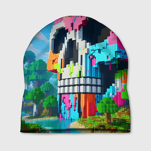 Шапка Minecraft skull - ai art fantasy / 3D-принт – фото 1