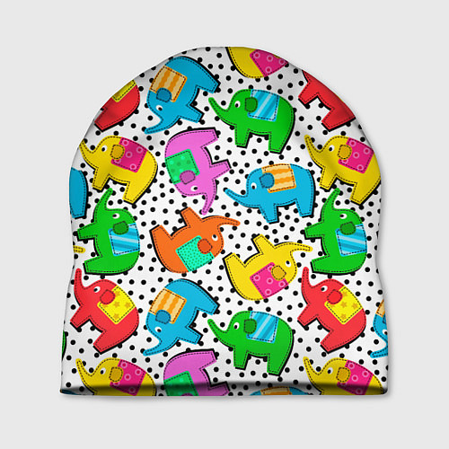 Шапка Нашивки слоники паттерн / 3D-принт – фото 1
