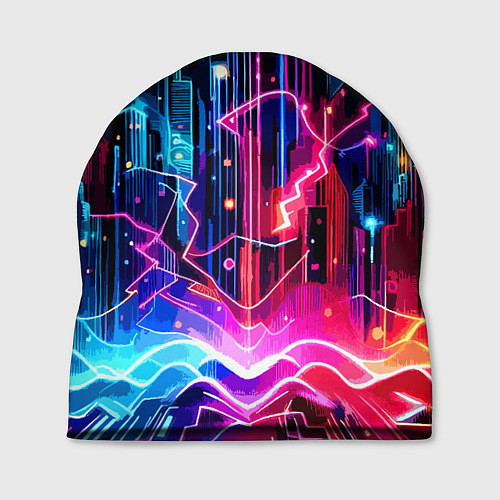 Шапка Neon fantasy - ai art / 3D-принт – фото 1