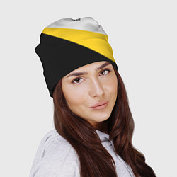 Шапка Мы русские с нами Бог малая черная хризма Николай, цвет: 3D-принт — фото 2