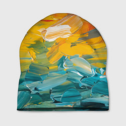 Шапка Хаотичный цветные мазки краски