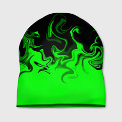 Шапка Абстрактный зеленый огонь