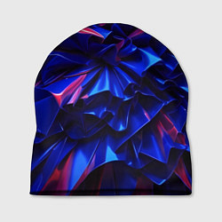 Шапка Синие абстрактные изгибы