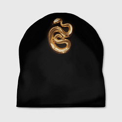 Шапка Золотая змея символ 2025 года, цвет: 3D-принт