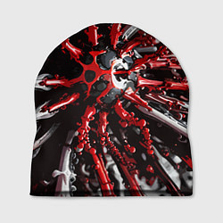 Шапка Красно-белая инфекция, цвет: 3D-принт