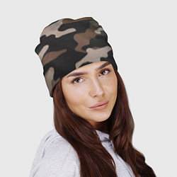 Шапка Армейский камуфляж, цвет: 3D-принт — фото 2