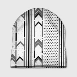 Шапка Закулисье чёрно-белое, цвет: 3D-принт