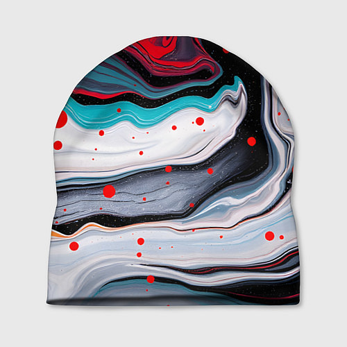 Шапка Флюид арт абстракция / 3D-принт – фото 1