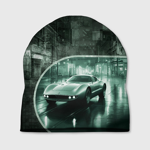 Шапка Футуристичный гоночный спорткар / 3D-принт – фото 1