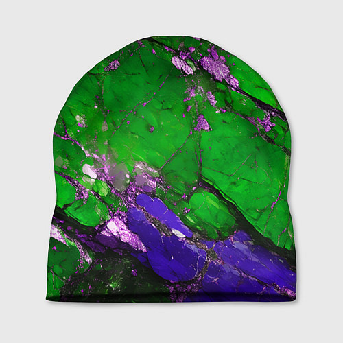 Шапка A purple mineral in a green stone / 3D-принт – фото 1