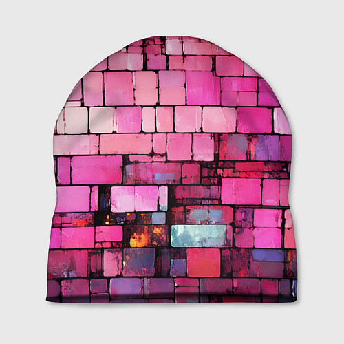 Шапка Pink bricks / 3D-принт – фото 1