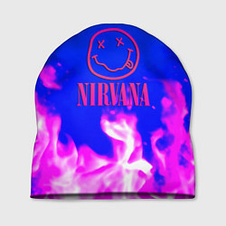 Шапка Nirvana neon flame, цвет: 3D-принт